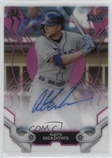 2019 Topps High Tek High Tek Auto Pink 35/75 Austin Meadows #HTA-AM Auto 8tl