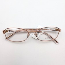 Coach Unisex Rectangle Eyeglasses HC5138 Rose Gold With Demo Lens 55-17-140