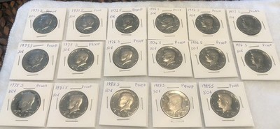 33 Proof Kennedy Halves
