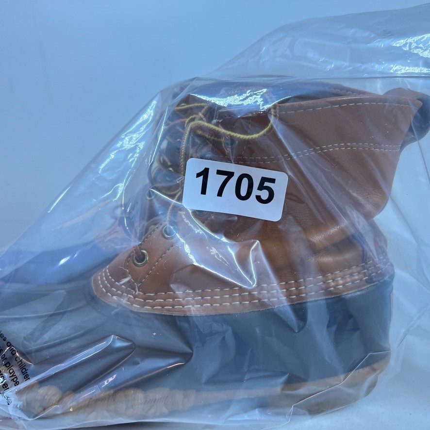 LL Bean Bean Boots Mens 9 M Leather Brown Rubber Waterproof  display picture 1