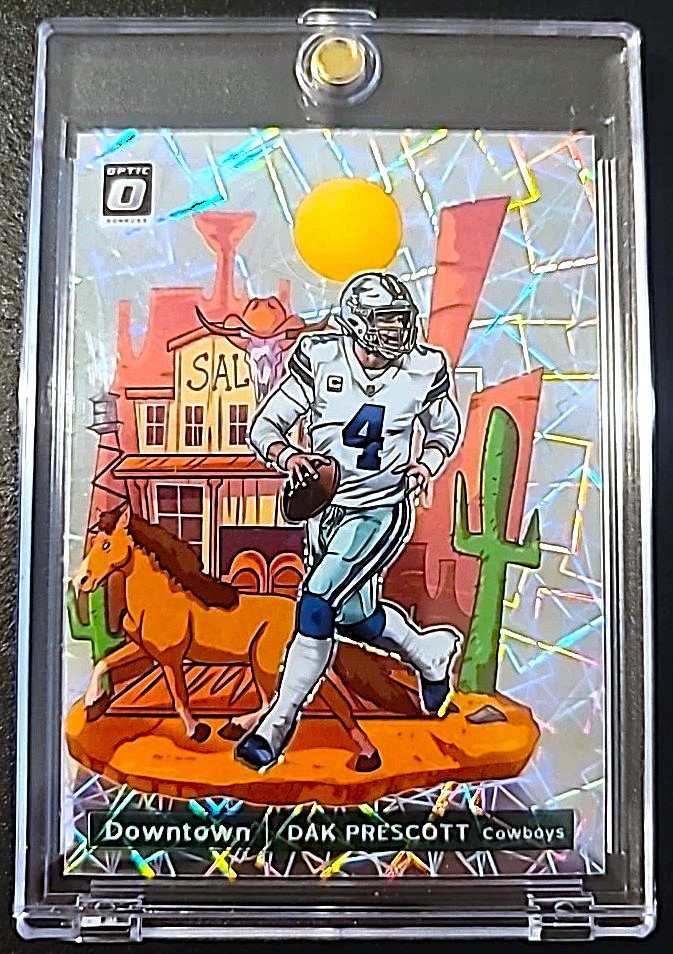 2021 Panini Donruss Optic DOWNTOWN Dak Prescott #DT-5 Lazer Prizm Cowboys