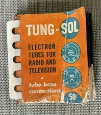 Vintage Tung-Sol Electron Tubes for Radio  Television Tube Base Connections