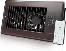 Super Quiet Register Booster Fan for 6" x 10" Register Holes, Smart Register Ven