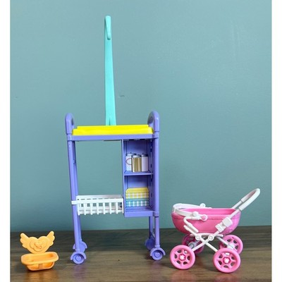Barbie Baby Doctor changing table. Care Station, Stroller, High Chair,