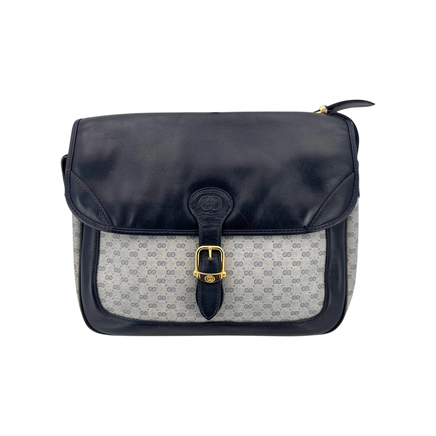 Borsa a tracolla Gucci Vintage blu Micro GG Monogram