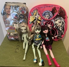 Vtg Monster High Lot Parts & Repair & Some Assorted TLC Frankie Draculaura AS IS