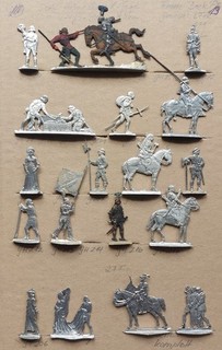 Zinnfiguren Flachfiguren 30mm Gottsteinfiguren Burgund / Murten