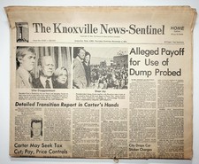 The Knoxville News-Sentinel Newspaper Nov 4 1976 Vintage 38 Pages