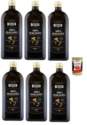 De Cecco Olivenöl Extra Vergine 6x1L Kaltgepresst +Polpa