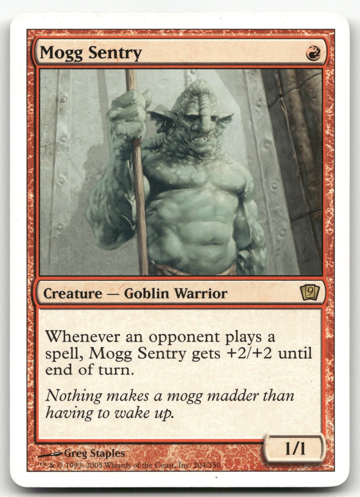 Mogg Sentry #204 (LP) 9th Edition 9ED Magic MTG