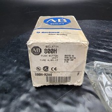 Allen-Bradley 800H-R2A4 30mm Push Button Momentary 2NC 800T-XD2 Black 4X   