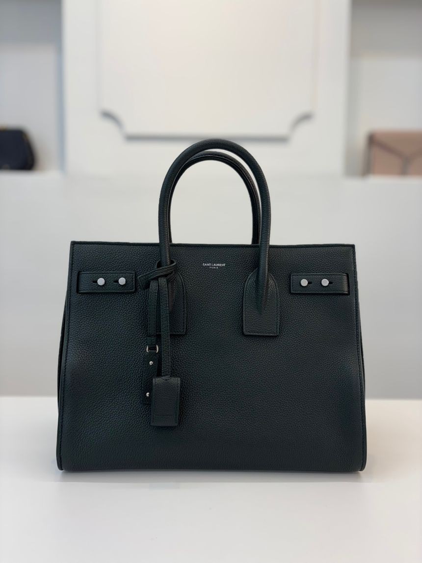 Saint Laurent Sac de Jour borsa piccola verde 464960 126494775