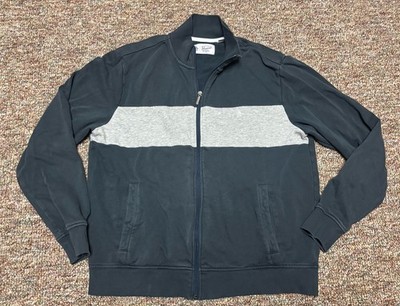 Penguin by Munsingwear ジャンパー Penguin by Munsingwear Full Zip Track Jacket Blue Gray Mens Large