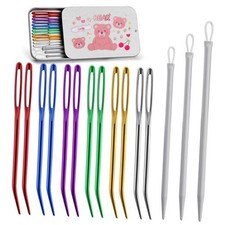 Yarn Needle, 15 Pcs Bent Needle Tapestry Needle Set Darning Needles Style B