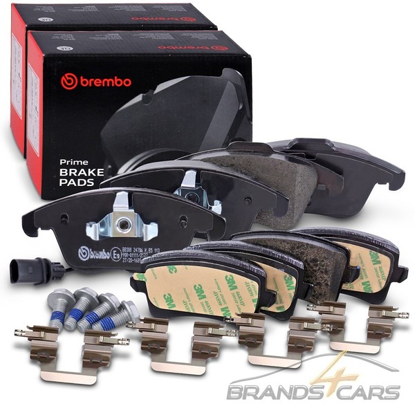 Brembo BremsbelÄGe BremsklÖTze Satz Vorne+Hinten FÜR Audi A4 B8 8K A5 8T 8F-image