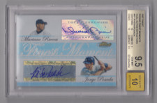 2007 TOPPS FINEST MARIANO RIVERA JORGE POSADA MOMENT AUTO /25 BGS 9.5/10 YANKEES