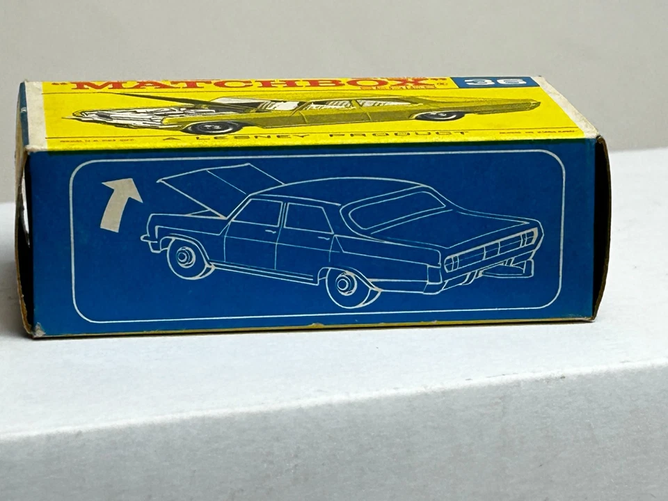 Matchbox No. 36 Opel Diplomat con caja original tipo F, bonito Foto 2 de 4