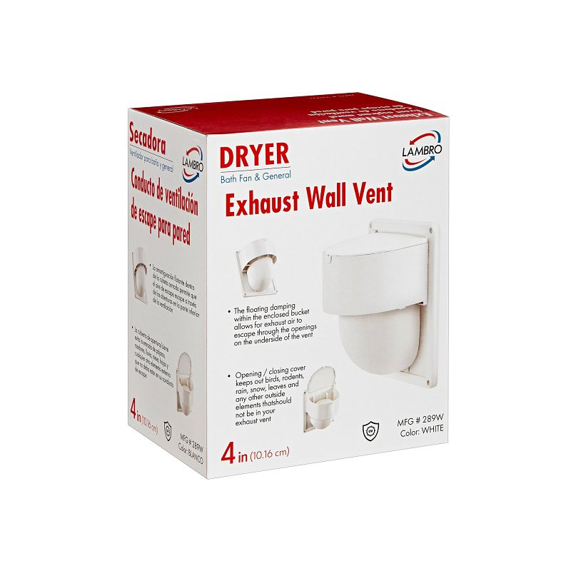 LAO289W - LAMBRO 289W 4 Dryer Vent Seal