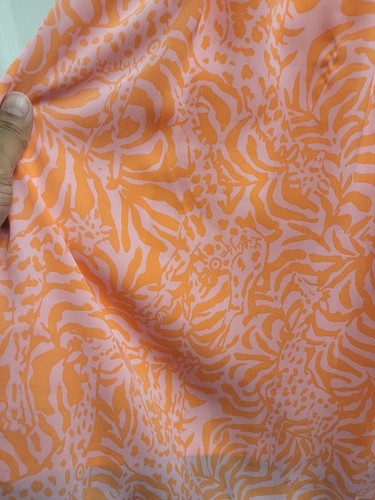 Abito Lilly Pulitzer For Target Jungle Arancione Rosa Giraffa XXL Giraffeey Primavera - Foto 4 di 7