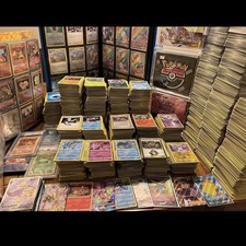 Bulk Pokemon Cards Lot 1000 Near Mint 100 HOLO/Rev Holo NO Energy 1V/EX Card
