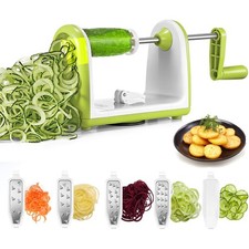 5-Blade Vegetable Spiralizer,Strongest-Heaviest Spiral Slicer,Spaghetti Maker