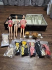 Vintage 60s Fashion Queen Barbie Midge Ken Outfits Carrying Case