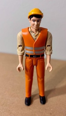 Bruder B-World Man Orange Pants / Tan Shirt/Black Hair with Hat Germany 2010