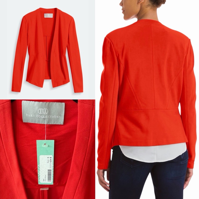 Tart $98 Collections Red Jacket Blazer size Small NWT