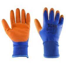Image of Scan Thermal Waterproof Latex Gloves Large Size 9