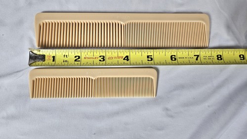 Vintage STANLEY COMBS Set Of 2 Stanite 7.5” & 5" USA Cream  - Afbeelding 3 van 3