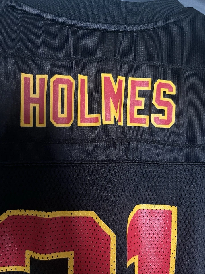 复古 Reebok Priest Holmes 堪萨斯城酋长队球衣黑色青少年 XL #31 — 第 2/4 张图片