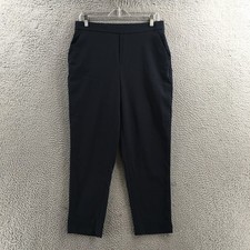 Banana Republic Dress Pants Womens 10 Blue Pull On Elastic Waist High Rise