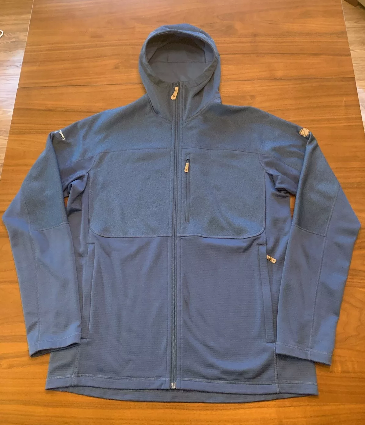 fjallraven full zip abisko trail fleece hooded hiking jacket