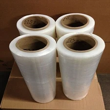 80 Gauge 4 Rolls 18"x1500FT Clear Pallet Packing Stretch Films Hand Shrink Wrap