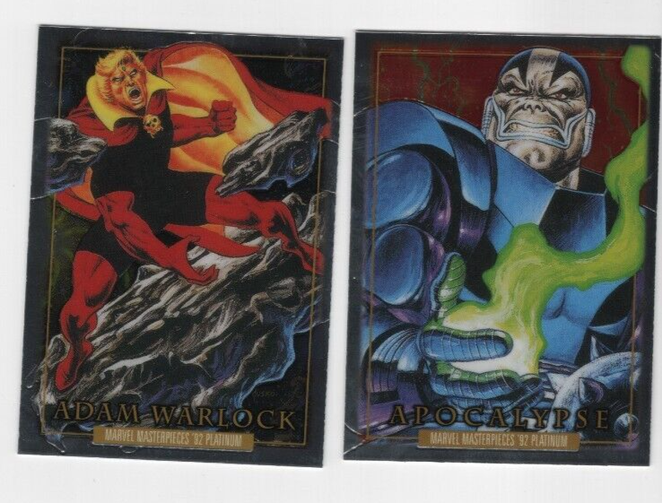 APOCALYPSE ADAM WARLOCK 2024 MARVEL MASTERPIECES '92 PLATINUM ERROR SEE DESCRIPT