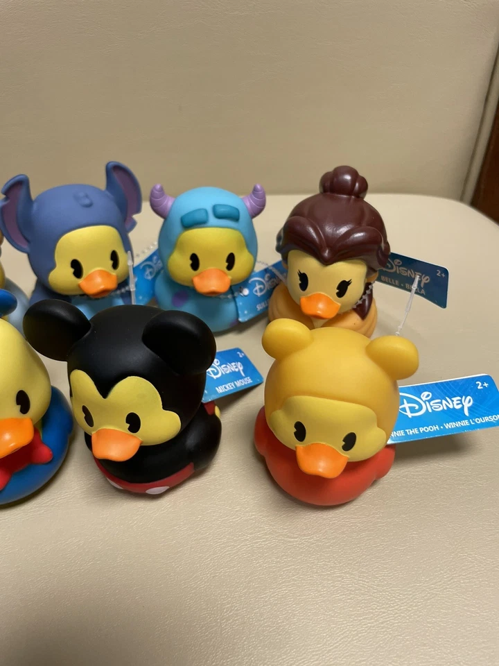 Juego de siete (7) patos de goma Disney nuevos con etiquetas patos Jeep coleccionables Foto 4 de 4