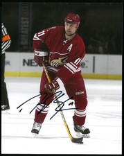DAYMOND LANGKOW Arizona Coyotes Signed Autographed 8x10 Photo
