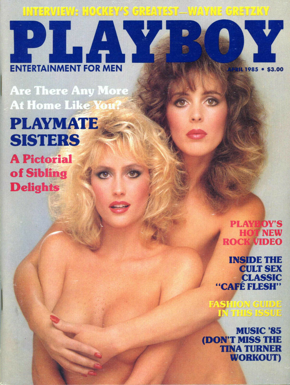 Playboy April 1985 Playmate sisters Wayne Gretzky Tina Turner VF eBay