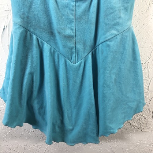 Del Arbour Ladies 0-2 Figure Ice Skating Dress Blue Short Sleeve EUC - Picture 9 of 14