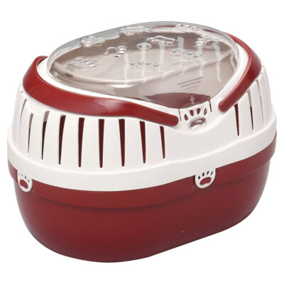 Transportbox Touring Basic Edition rot für kleine Tiere von Europet Bernina
