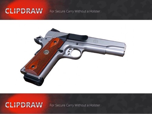ROCK ISLAND 22TCM 1911 FULL SIZE CLIPDRAW 1911-B Holster Clip Conceal Carry Belt - Picture 2 of 8