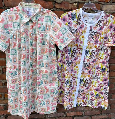 New Snap Front House Coat Dusters  M-L-XL-1X-2X-3X-4X-5X