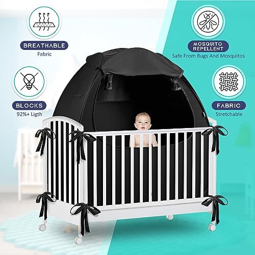 Portable Sleep Baby Blackout Tent, Pack N Play Blackout Tent, Crib Tent, eBay
