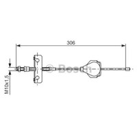 Bosch Handbremsseil Bremsseil Vorne Passend FüR Ford Mondeo Iii Turnier