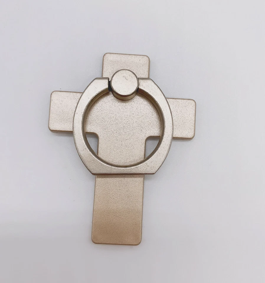 Soporte universal de anillo de dedo giratorio 360 para teléfono celular tableta - Cruz Foto 4 de 4