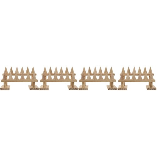 Set of 4 Massive Holzring -Anzeigeständer Ring-Display-Unterstützung - 第 3/12 張圖片