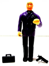 VINTAGE 1989 DC COMICS LEX LUTHOR FIGURE COMPLETE GUN AND BRIEF CASE POWER ARM