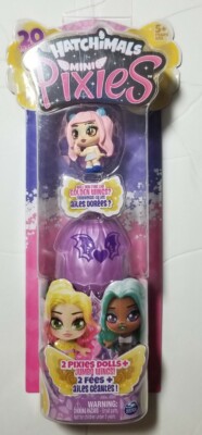 NEW HATCHIMALS Mini Pixies Mystery DOLL 2 PACK JUMBO WINGS Firefly Butterfly 