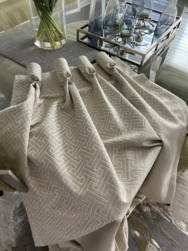 Сделанные на заказ современные занавески шторы 50 дюймов ширина х 90 дюймов высота потолка с подкладкой дизайнерский кубок - Изображение 2 из 4