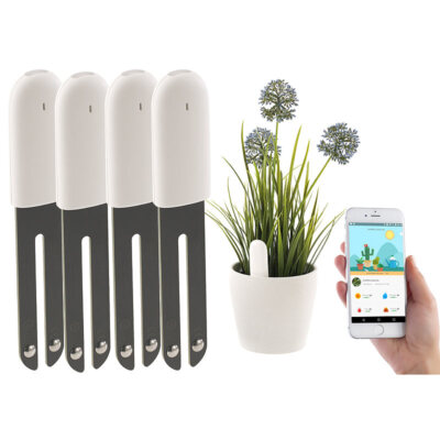 4er-Set 4in1-Pflanzensensoren SUN-141 mit Bluetooth und App-Kontrolle